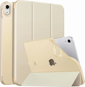 MoKo Case for New iPad (A16) 11th Generation 2025/ 10th Generation 2022, iPad 11 inch/ 10.9 inch Case with Soft TPU Translucent Frosted Back Cover, Auto Wake/Sleep, Support Touch ID, Champagne Gold