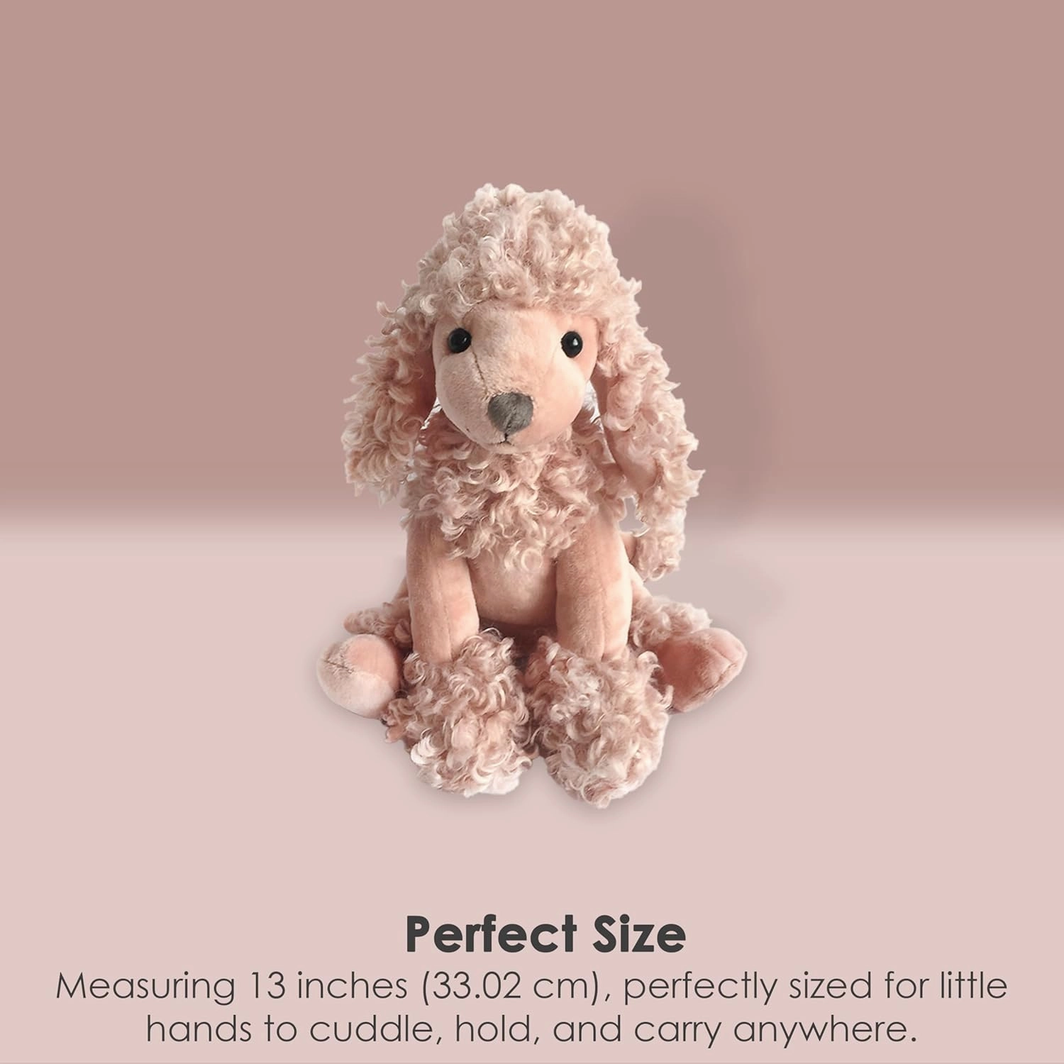 Mon Ami Designer Plush Poodle Dog Stuffed Animal– 13”, Fun Adorable Soft and Cuddly Stuffed Toy Gifts for Little Boys/Girls & Kids of All Ages