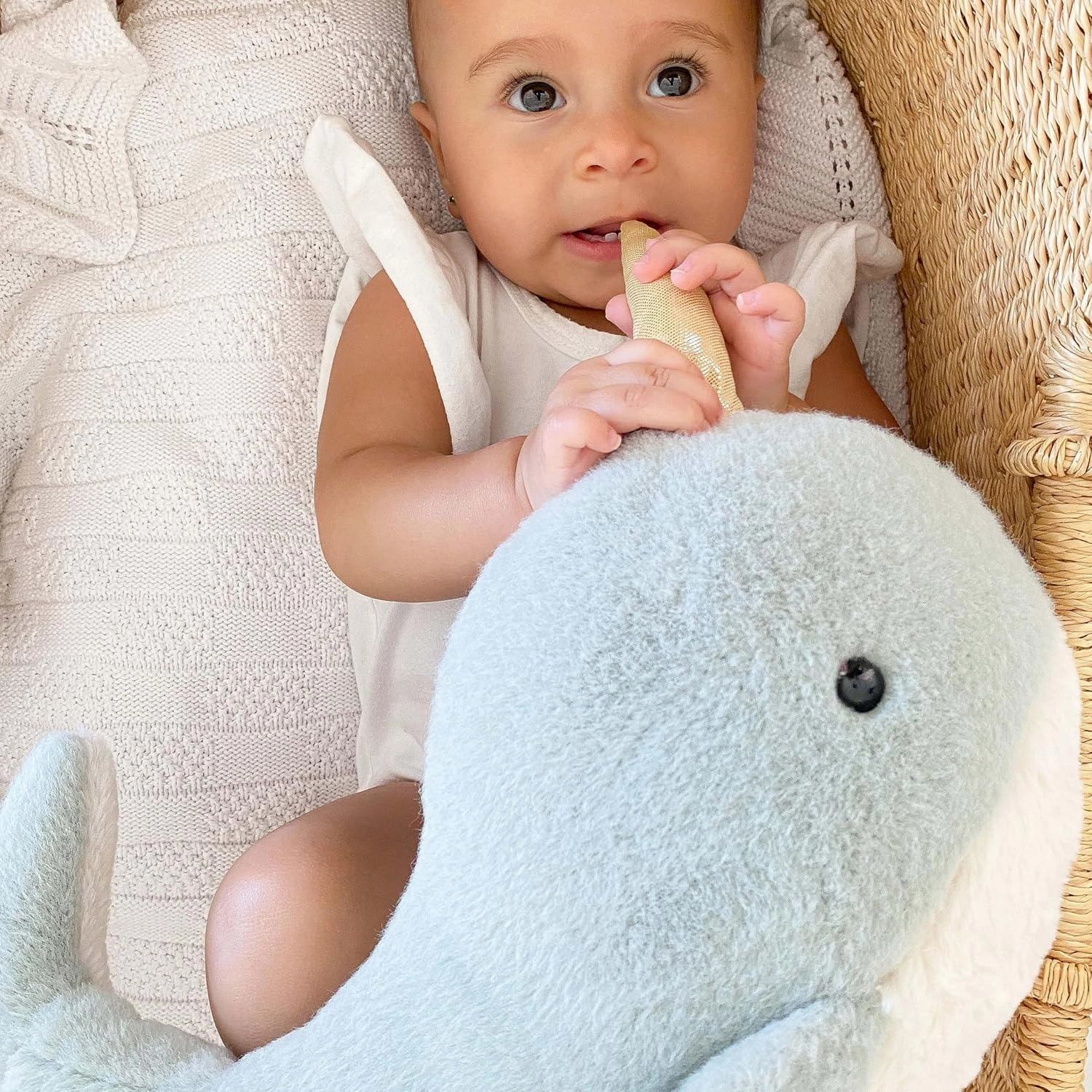 MON AMI Nico The Narwhal Stuffed Animal – 17”, Whale Ocean Animals Plush Toy for Kids of All Ages, Use as Toy or Nursery Room Décor