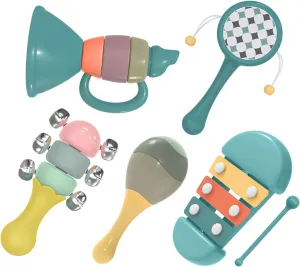 Montessori Musical Instruments for Babies and Toddlers Kids Musical Toy Set for Preschool Boys and Girls Christmas Birthday Gift (Set of 3)