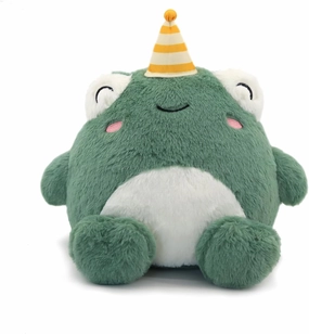 MRVIVICARE Huggable 12 Inch Frog Plush Toy, Super Soft and Cuddly Frog Stuffed Animal for Kids and Adults