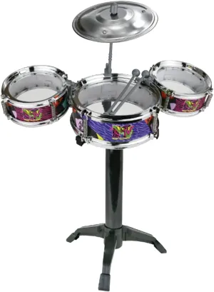 MTV Desktop Drum Set – Officially Licensed Mini Drum Kit for Kids & Adults Ages 6 , Compact Tabletop Percussion by Well Played