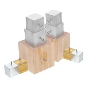 Multifunctional Learning Tool 10pcs Metal Density Cubes with Hooks Element Cube Set for Science Exploration