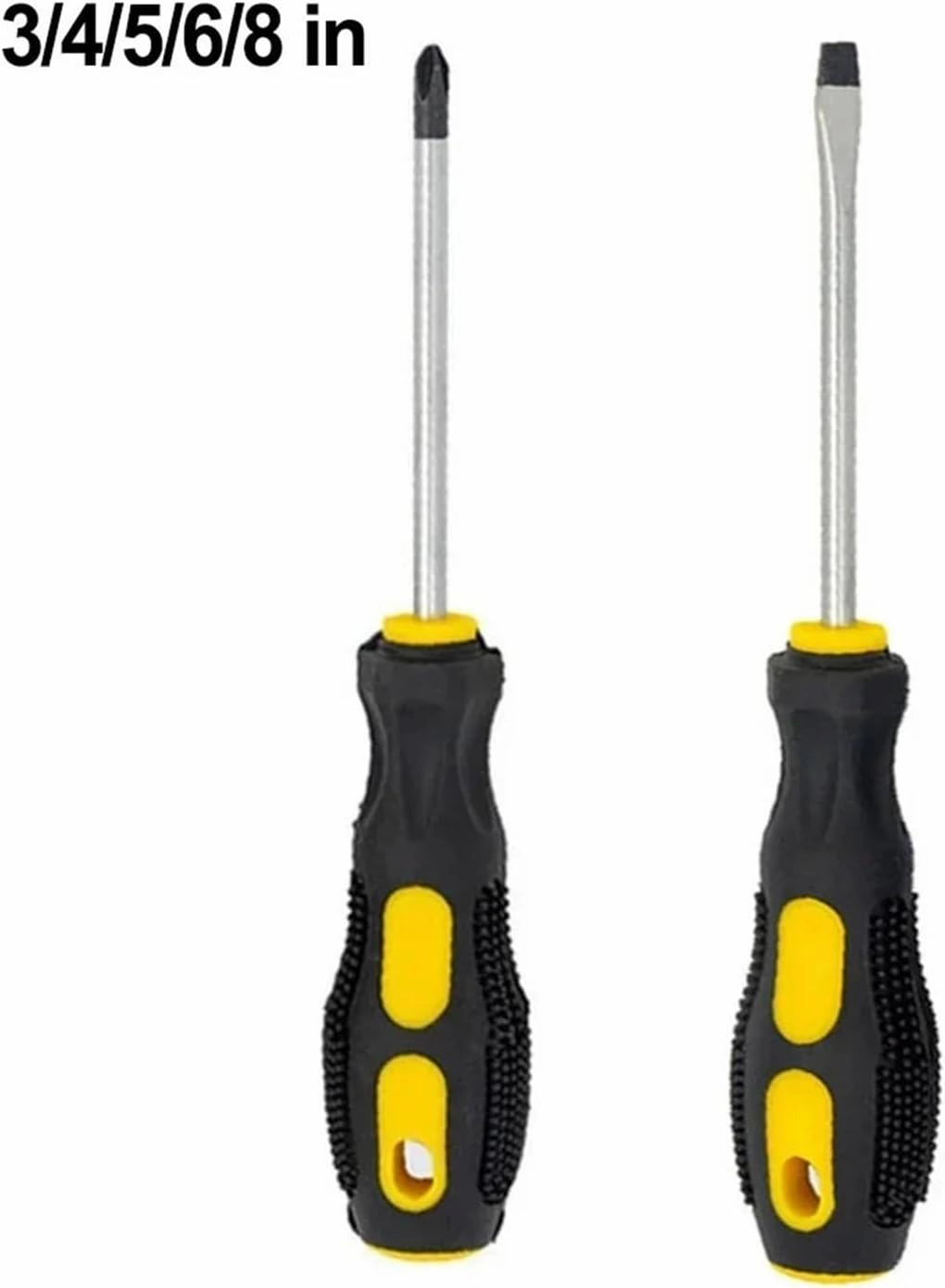 Multipurpose Handle Screwdrivers Electrician Insulated Security Repair Hand Tools Screw Driver Cross/Straight Type Screw Driver(4-inch cross)
