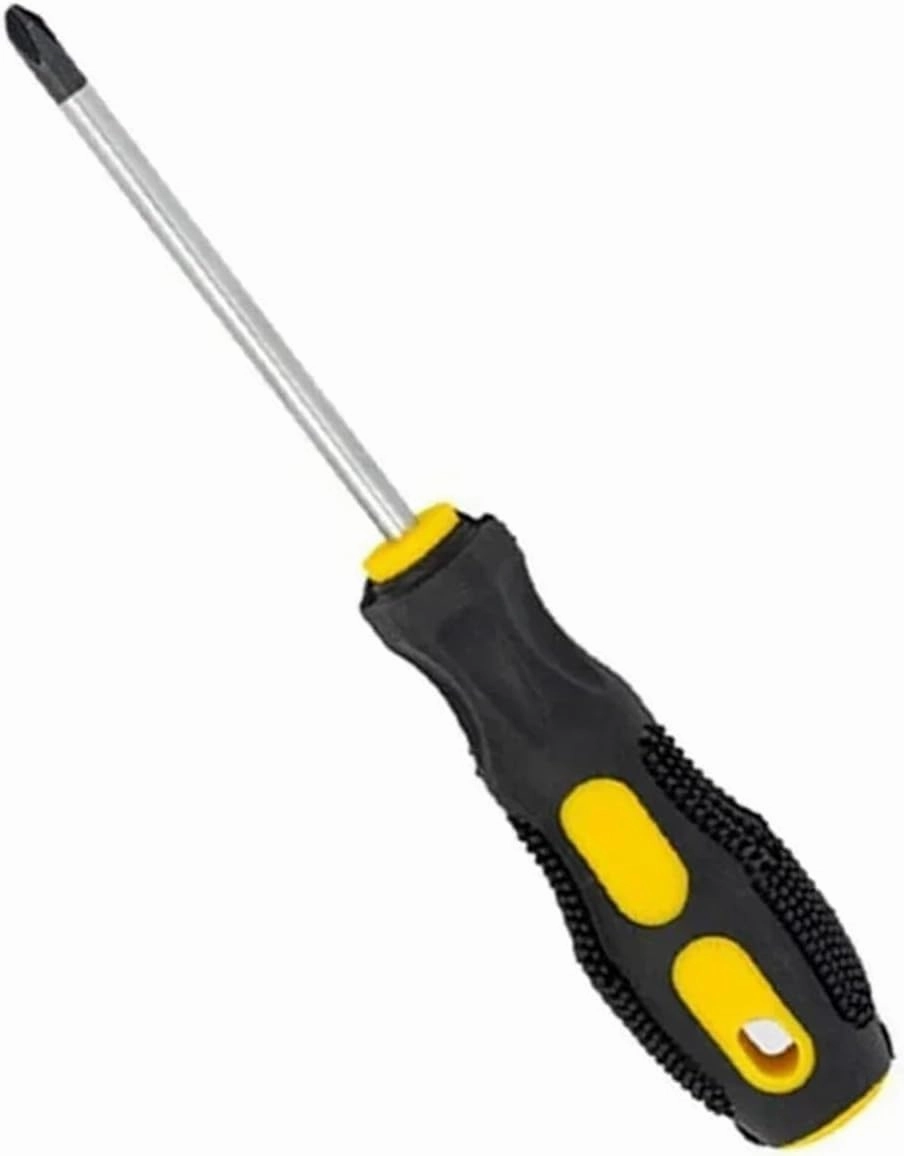 Multipurpose Handle Screwdrivers Electrician Insulated Security Repair Hand Tools Screw Driver Cross/Straight Type Screw Driver(4-inch cross)
