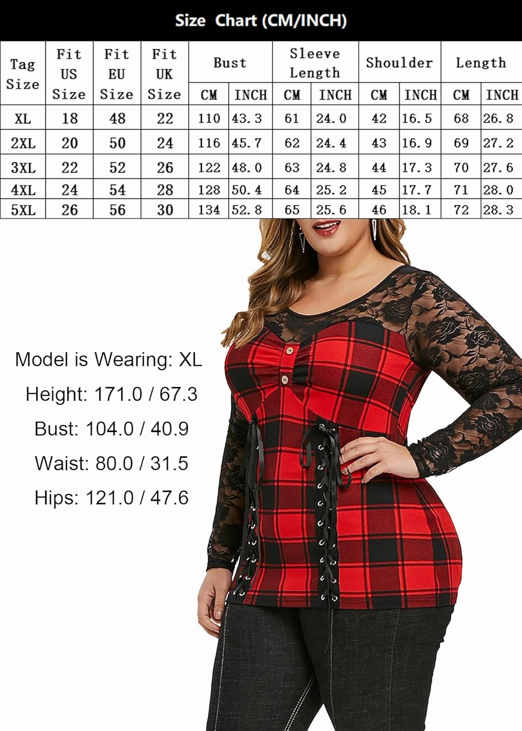 Nihsatin Women's Plus Size Lace up Ribbed Tops Casual T-Shirts Gothic Corset Top