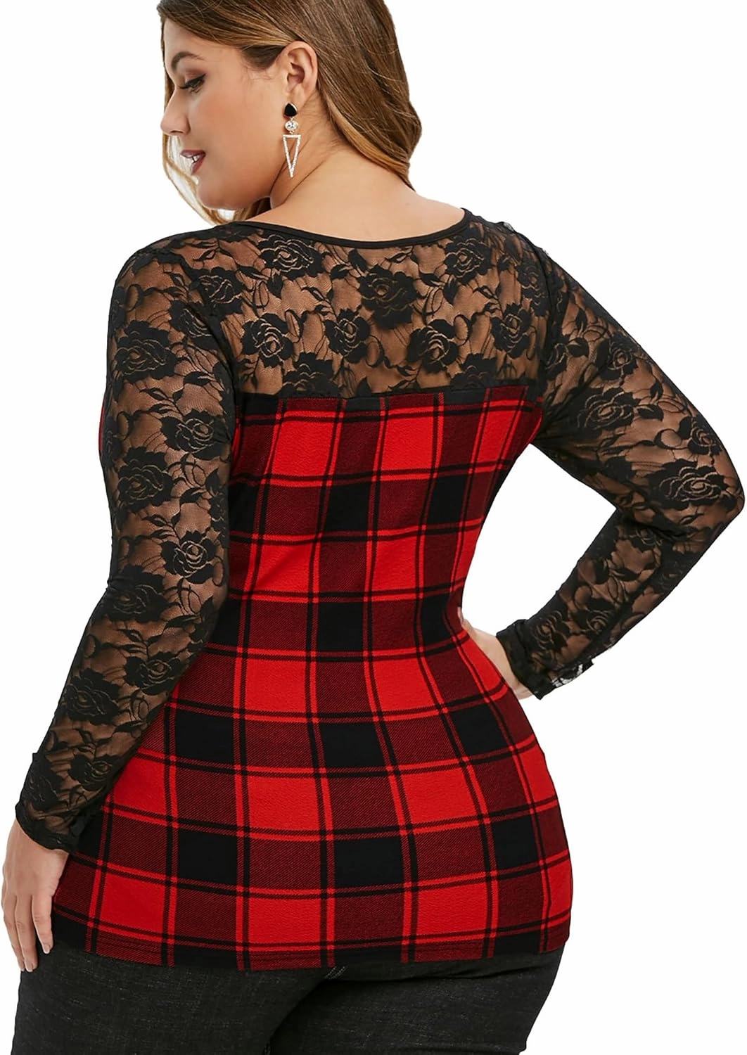 Nihsatin Women's Plus Size Lace up Ribbed Tops Casual T-Shirts Gothic Corset Top