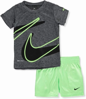 Nike Baby Boys' 2-Piece Shorts Set Outfit - Lime Blast