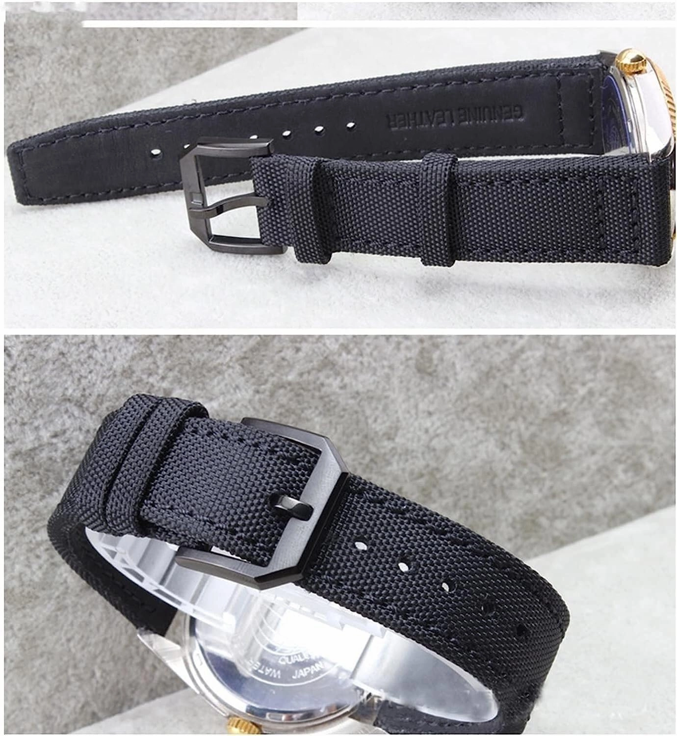 Nylon Canvas Watch Bands For IWC Pilot Portuguese Portofino Green Blue Gray Black Bracelets 20mm Watch Straps