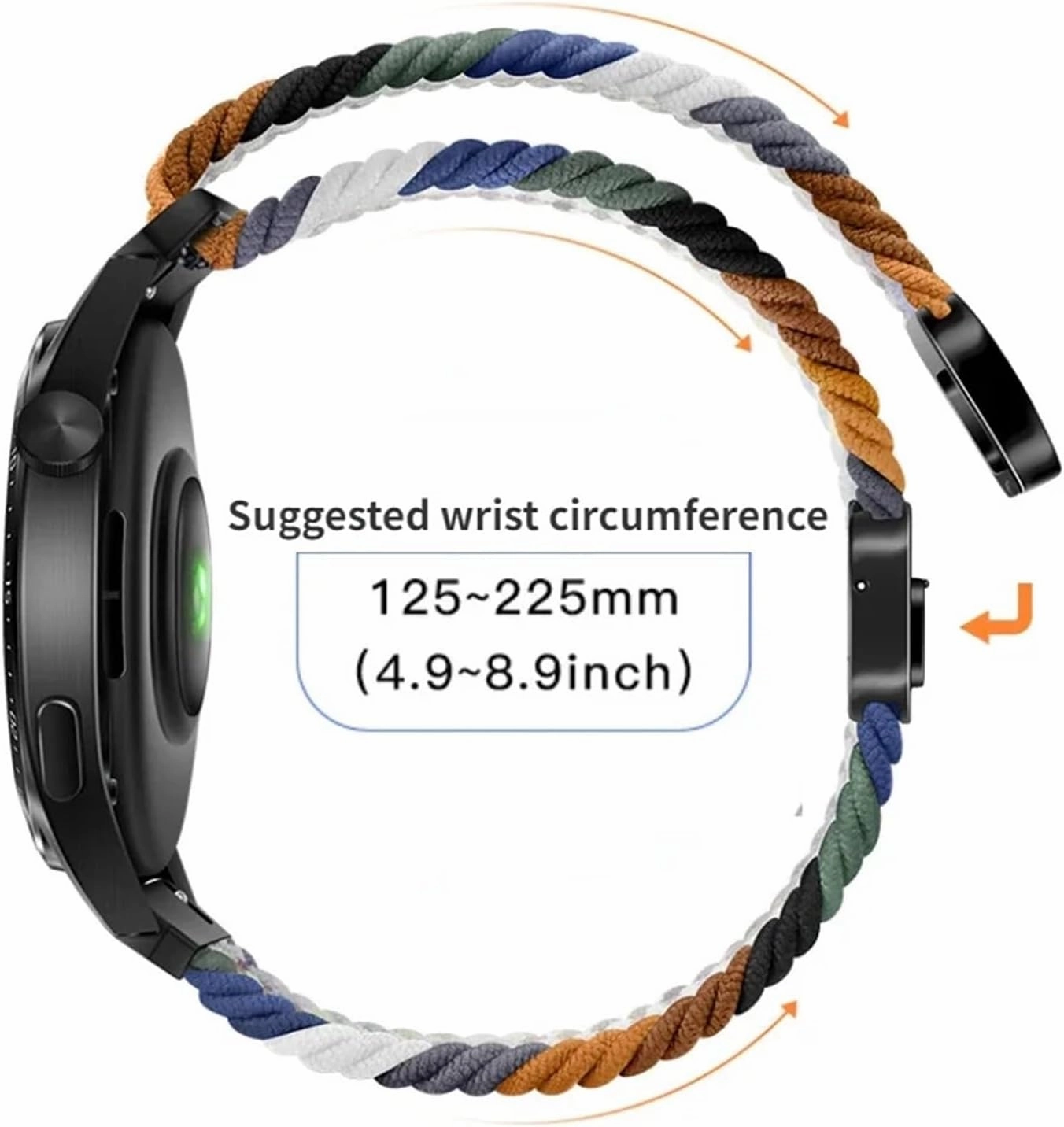 Nylon Strap 22mm 20mm For Huawei Watch GT4/Pro 46mm/GT3/GT2 2e Breathable Bracelet For Samsung Watch 6/5/4/3/Gear S3 Watchbands