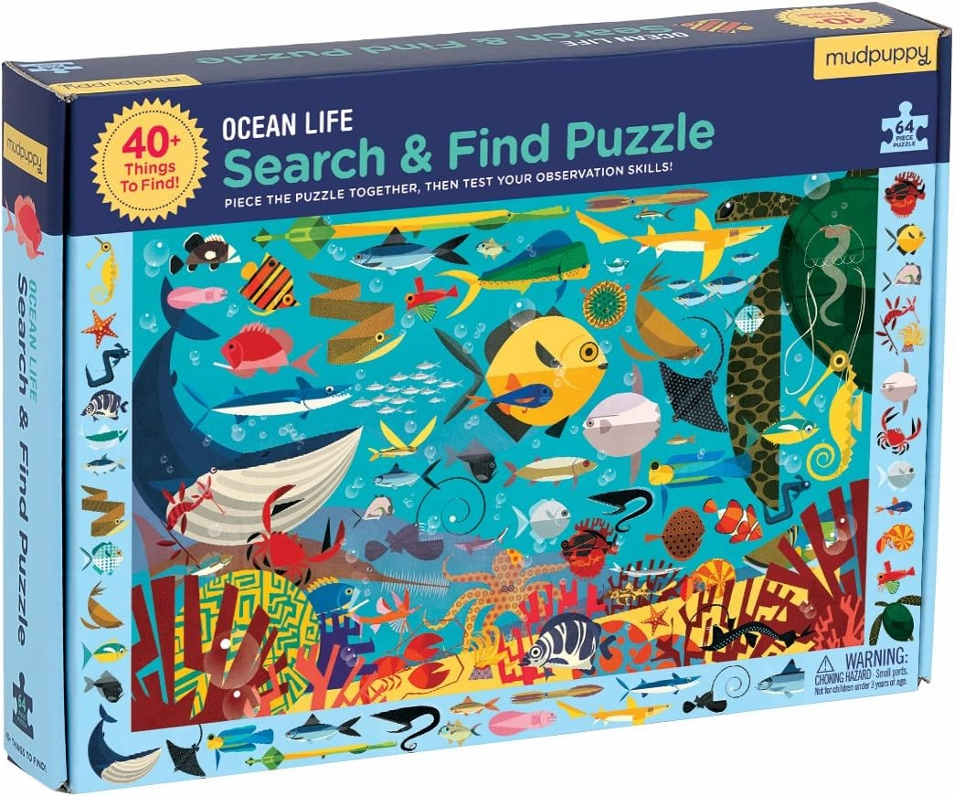 Ocean Life Search & Find Puzzle