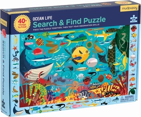 Ocean Life Search & Find Puzzle