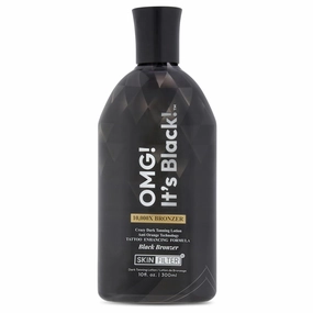 OMG! It’s Black! Dark Tanner – 10,000X Extreme Dark Tanning Lotion for Women and Men – Anti-Orange Ultra Dark Tanning with Tattoo Protection – Skin-Friendly Formula