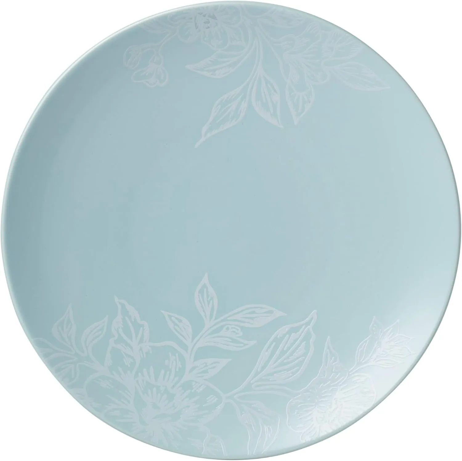 Oneida 897393 Roseto 12-Piece Dinnerware Set, French Blue