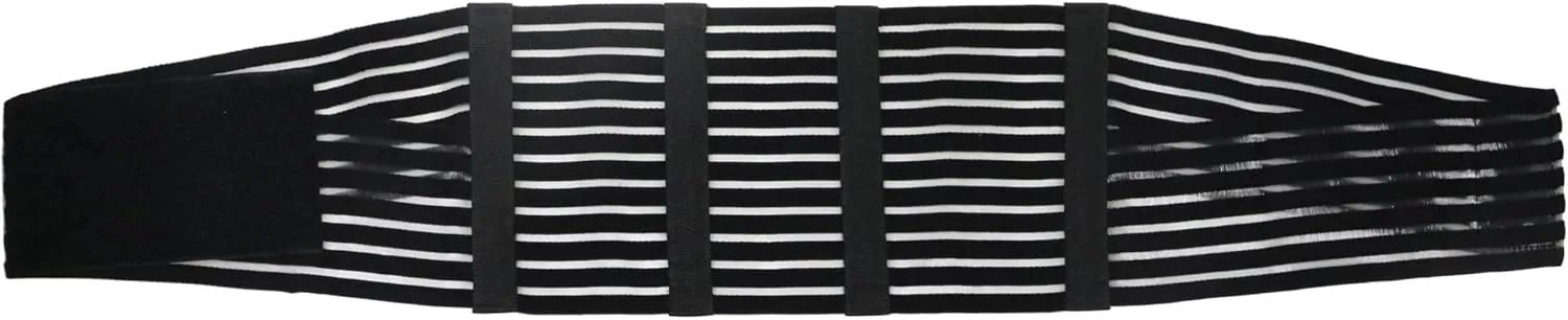 OTC Lumbosacral Support, 7-inch Lower Back, Lightweight Compression, Elastic, Black, Large