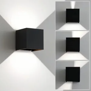 Outdoor Wall Sconces Wall Lighting 20W LED Wall Pack Light Adjustable Up Down Light Beam Waterproof Outdoor Wall Lights Exterior for Porch Patio Outdoor Porch Light 4.7 in. 6500K