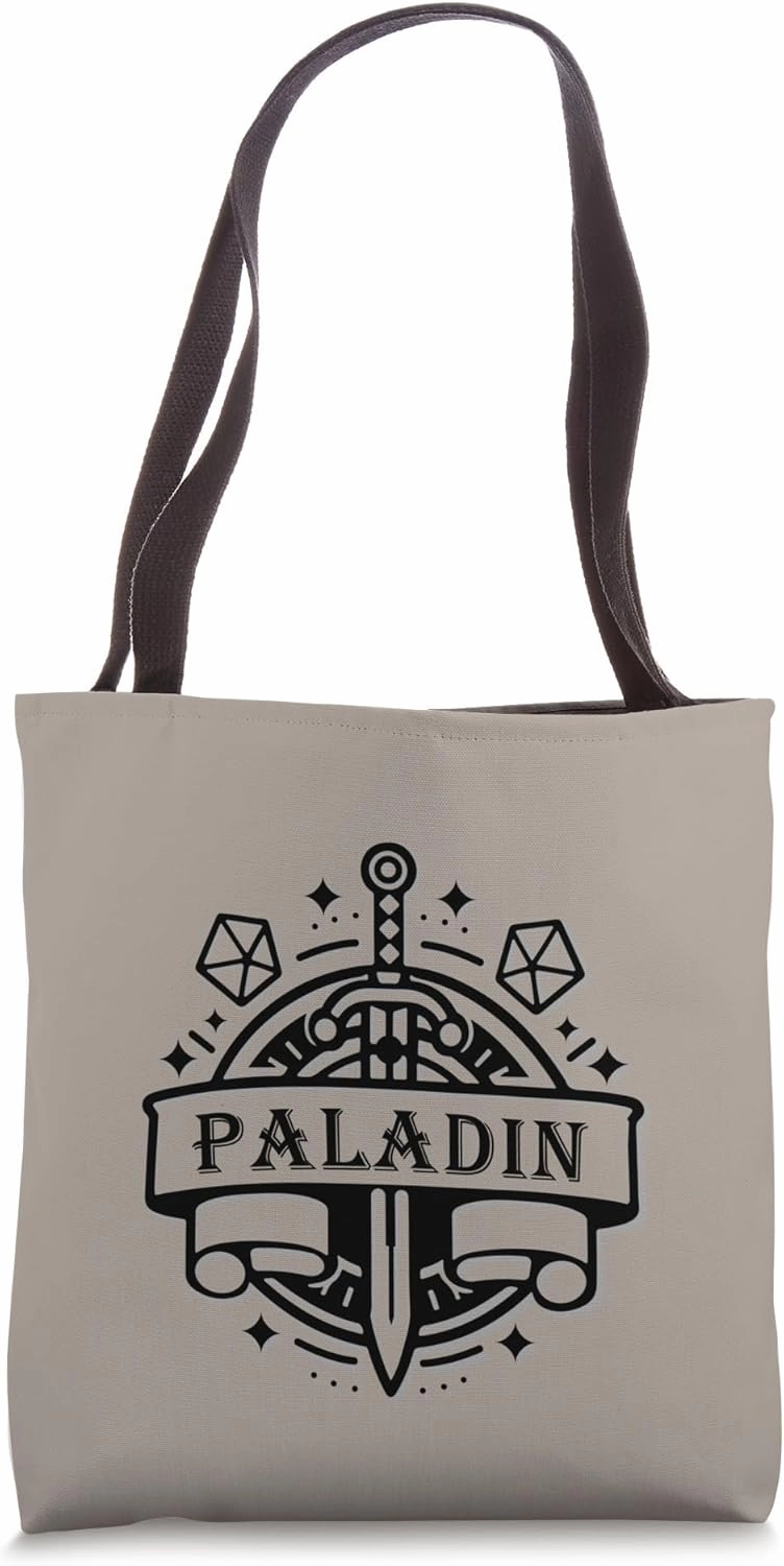 Paladin, boardgame, dice, sword, holy knight, caster Tote Bag