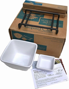 PAMPERED CHEF FONDUE ACCESSORY GIFT SET