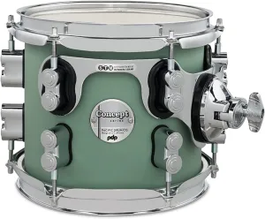 PDP Concept Maple 7x8 Suspended Tom Satin Seafoam Finish Ply with Chrome Hardware