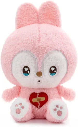 Pink Healing Heart Bunny Plush Toy 12"