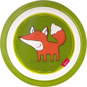 Plate Fox Forest Fox rPET green, one size