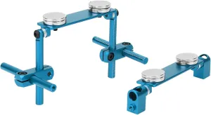 plplaaoo RC Magnetic Body Mounts 1/10,Magnetic Body Shell Mount,Aluminum Magnetic Stealth Invisible Body Shell Mount Kit,Invisible Body Post Mount for 1/10 RC Racing Car (Blue)