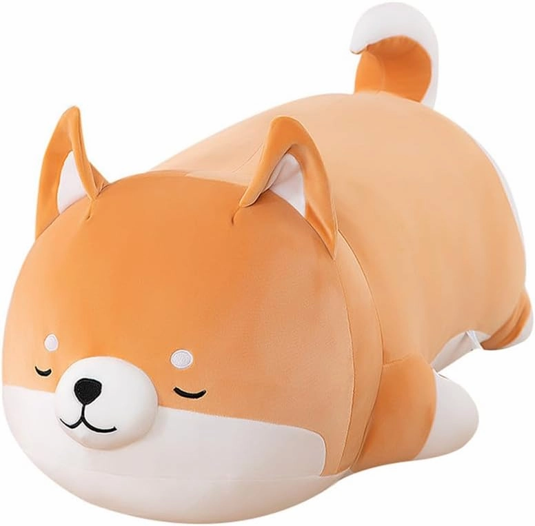 Plush Shiba Inu Toy Pillow Stuffed Animal Dog Akita Plush Pillow Toy Hugging Pillow for Kids and Girls(55cm/21.6in)