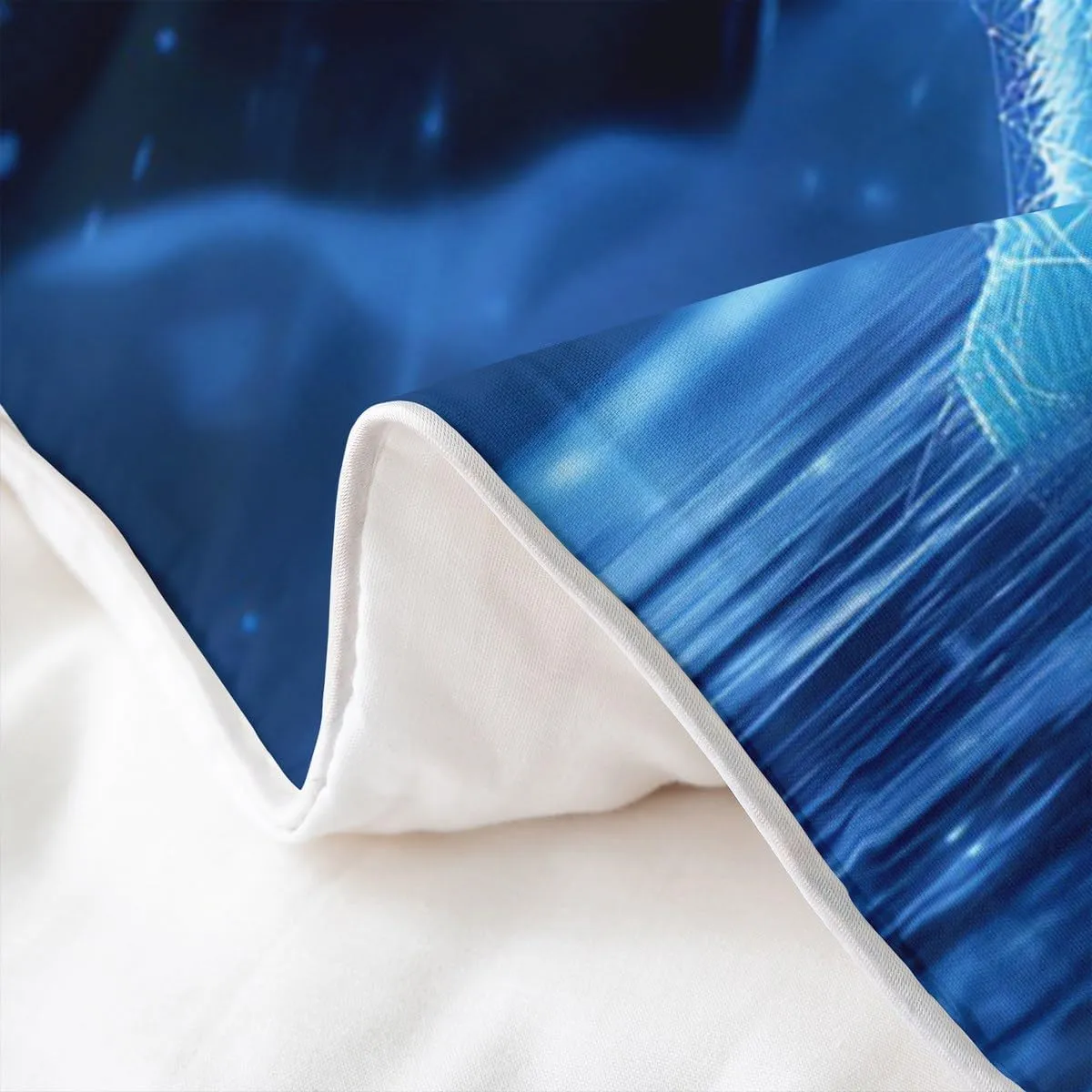 Polar Bear Duvet Cover 100% Cotton King,Arctic Animal Bedding Set for Kids Boys Girls Room Decor,Night Galaxy Iceberg Pole Bear Wildlife Ocean Theme Microfiber Comforter Cover 3Pcs with 2 Pillowcases