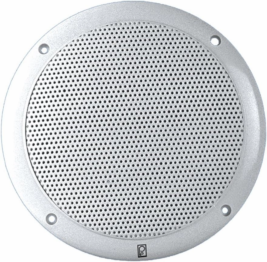 PolyPlanar 4" 2-Way Coax Integral Grill Marine Speaker - (Pair) White