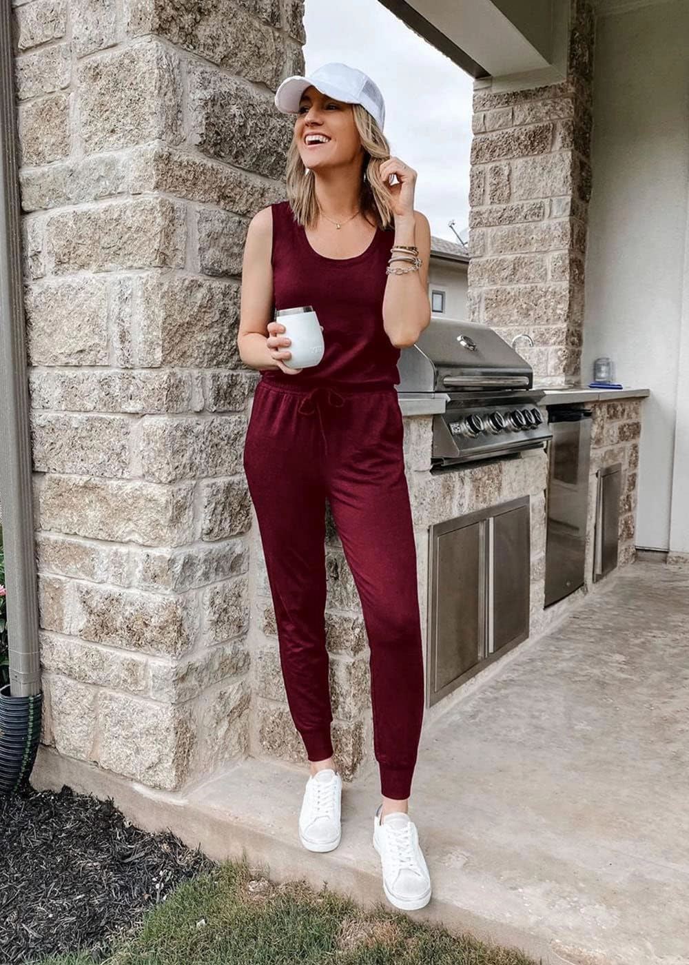 PRETTYGARDEN Women's Two Piece Outfit Sets Summer Casual Sleeveless Crewneck Tops Matching Travel Tracksuit Lounge Wear