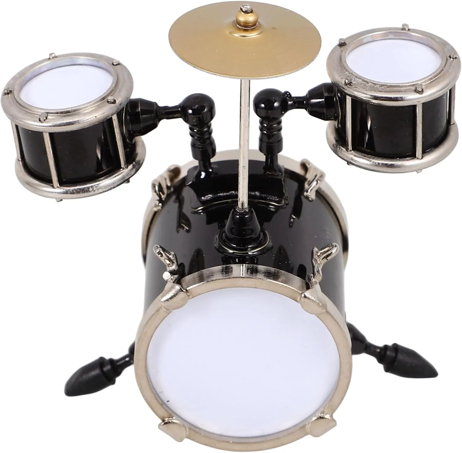 PRETYZOOM 3pcs Miniature Drum Model Musical Instrument Decor Mini Jazz Drum Dollhouse Accessory Compact and Lightweight for Scenes for Music and Collectors