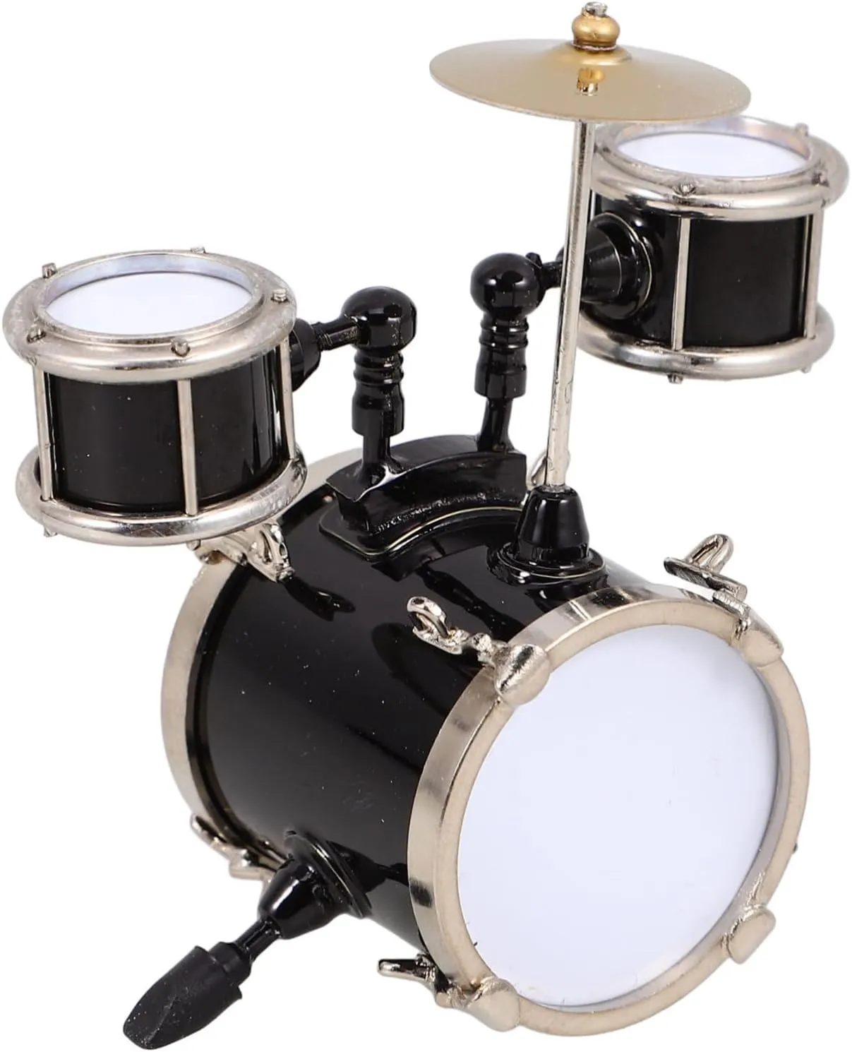 PRETYZOOM 3pcs Miniature Drum Model Musical Instrument Decor Mini Jazz Drum Dollhouse Accessory Compact and Lightweight for Scenes for Music and Collectors
