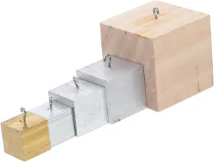 PRETYZOOM 5PCS Multi Functional Density Cubes Set with Hook for Scientific Experiments Experiment Cubes for Educational Demonstrations and Physics Activities