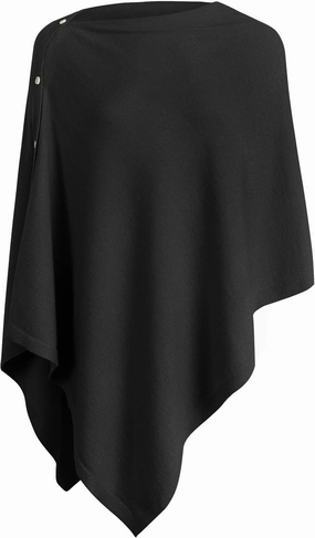 PULI Women's Versatile Knitted Shawls Scarf Poncho Sweater with Buttons Lightweight Spring Summer Fall Wraps