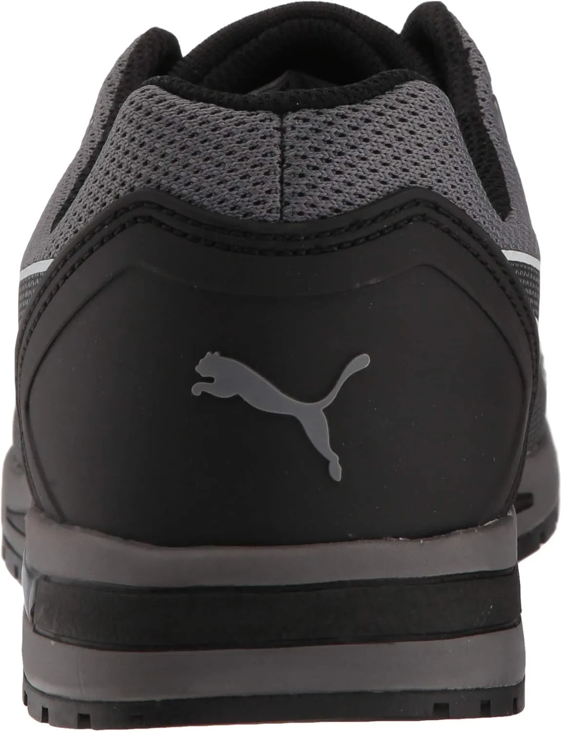 PUMA Safety Elevate Knit Black Low ASTM SD Work Shoes Safety Toe Metal Free Fiberglass Toe Cap Slip Resistant Men