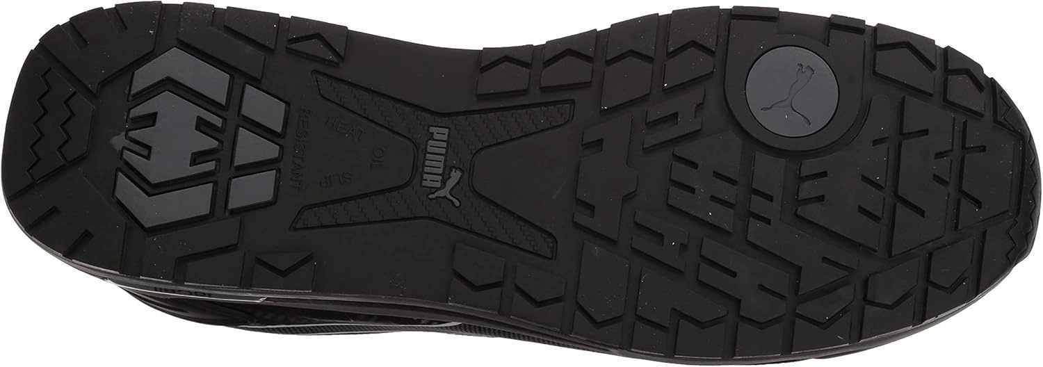 PUMA Safety Elevate Knit Black Low ASTM SD Work Shoes Safety Toe Metal Free Fiberglass Toe Cap Slip Resistant Men