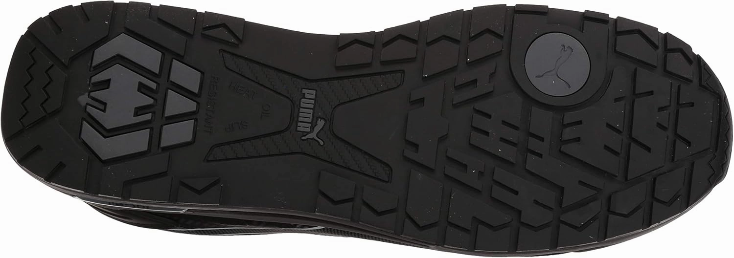 PUMA Safety Elevate Knit Black Low ASTM SD Work Shoes Safety Toe Metal Free Fiberglass Toe Cap Slip Resistant Men