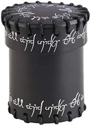 Q WORKSHOP Elvish Black Leather Dice Cup