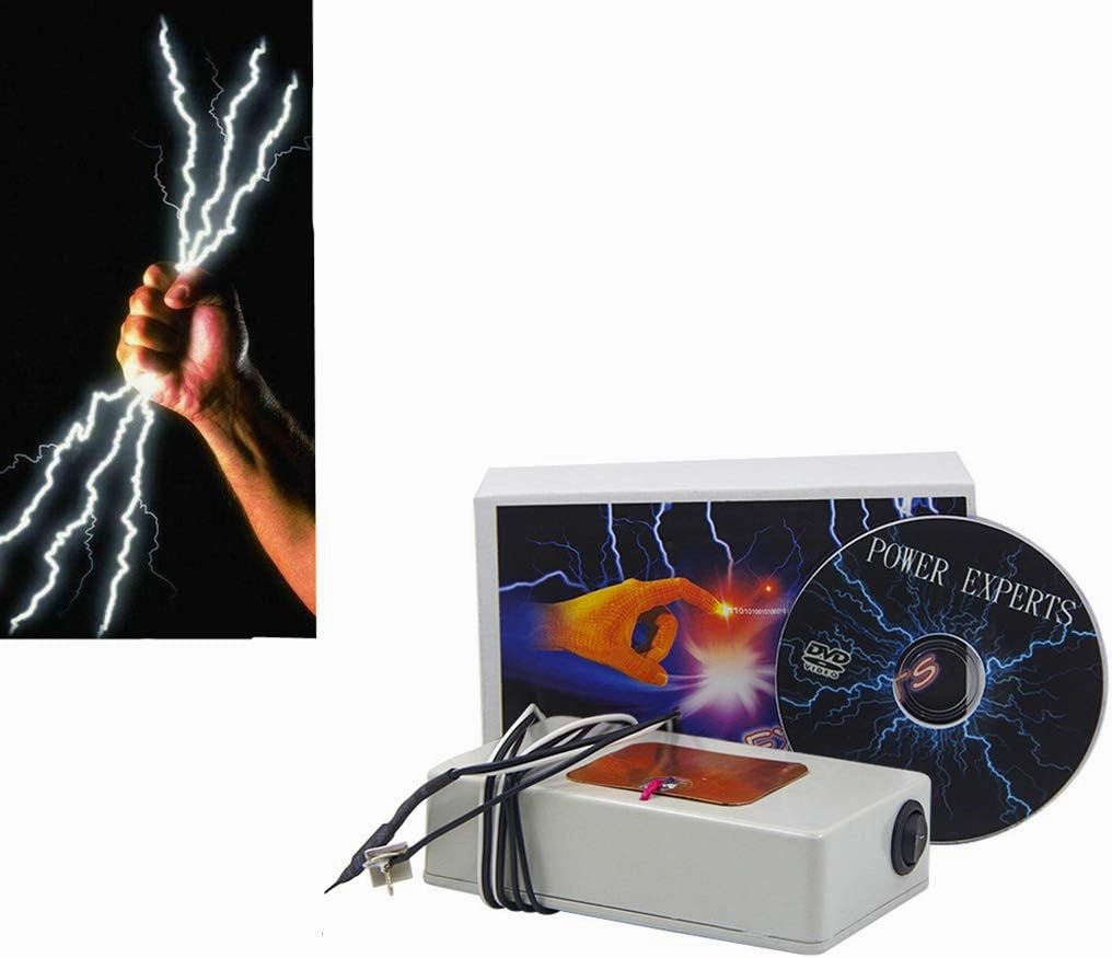 Q-XIAOKEAI,Safe Static Electricity Discharge Magic Toy Power Experts Magnetic Control Magic Tricks Close Up Street