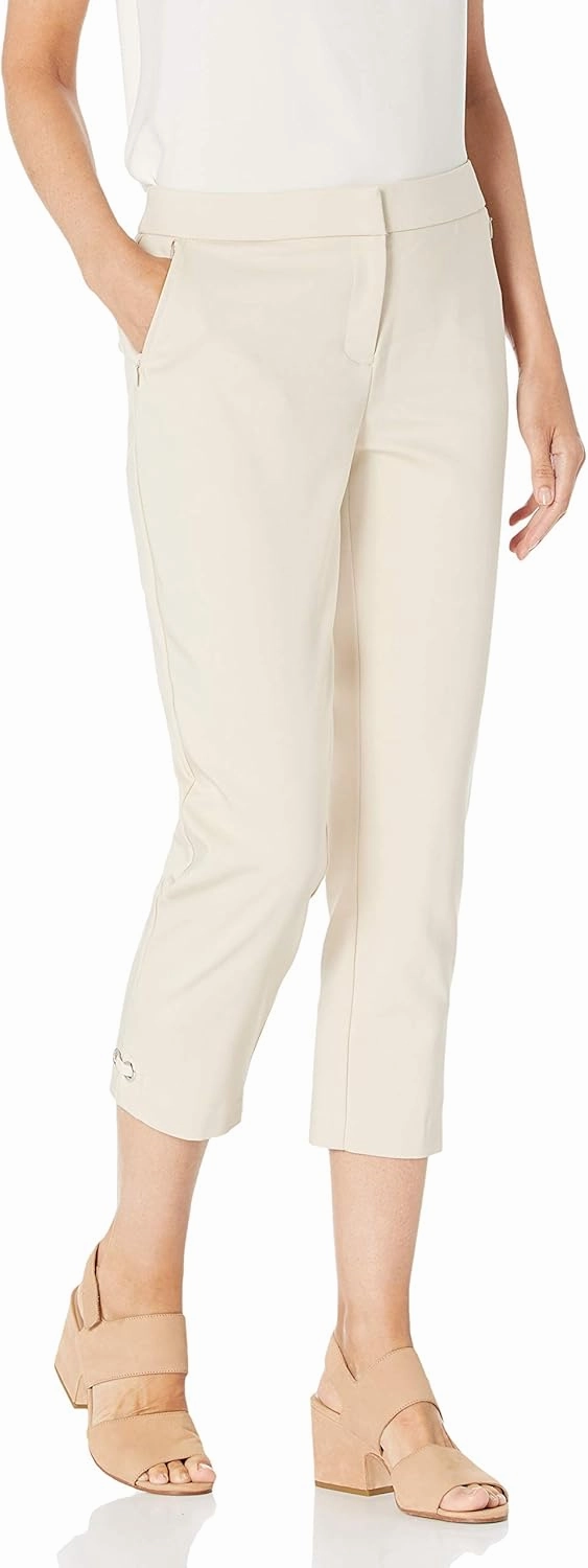 Rafaella Women's Lightweight Satin Twill Capri