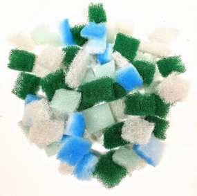 Rainbow Koi Kubes Fish Filter Media - 4 Cubic Feet of Multicolor Bio Cubes with Free Hydro-Bugs Beneficial Bacteria and Free Media Bag - Keep Pond Water Clean and Healthy - Effective, Economical, Safe
