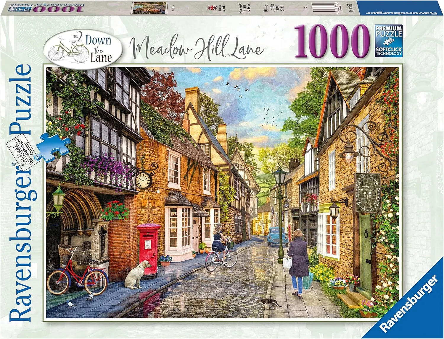 Ravensburger Down The Lane No.2 Meadow Hill Lane 1000 Piece Jigsaw Puzzle for Adults & Kids Age 12 Years Up