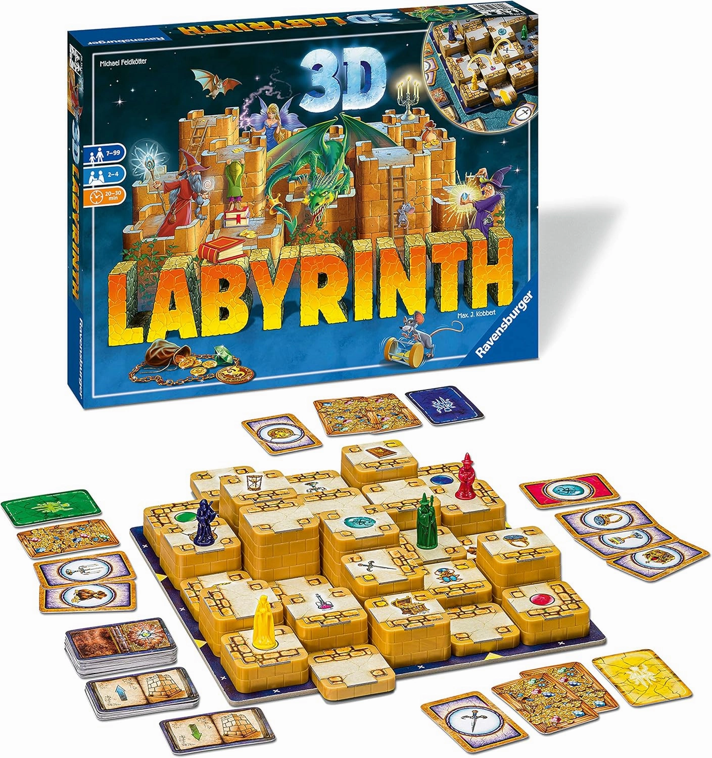 Ravensburger 3D Labyrinth Family Board Game | Easy to Learn Puzzle Game | Engaging Brain Teaser for Kids & Adults | Unique Replay Value