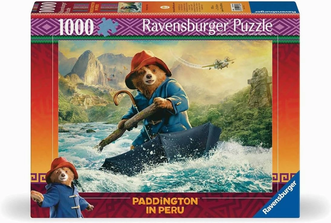 Ravensburger Puzzle 12001266 Paddington in Peru 1000 Pieces Paddington Bear Puzzle for Children and Adults from 14 Years