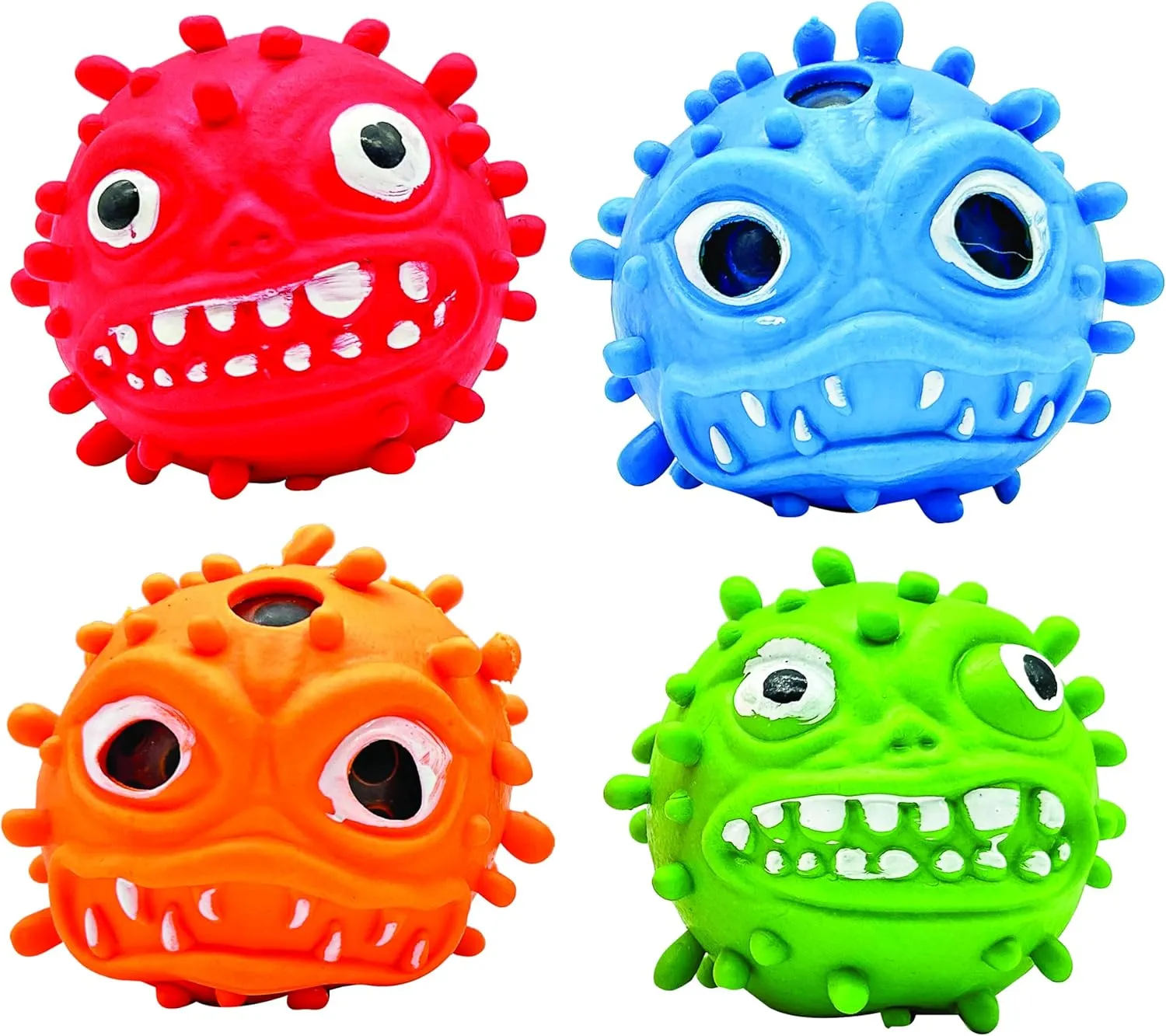 Raymond Geddes Galactic Invader Toys (12 per Pack) - Fun Stress Balls Filled with Black Squish Orb - Cool Toys for Kids