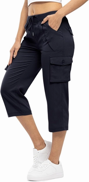 Rdruko Women's Cargo Capris Hiking Pants Lightweight Quick Dry Summer Outdoor Casual Travel Pants with Pockets