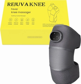 Rejuvaknee Advanced Knee Relief, Multi-functional heated massager with five heating modes and three massage modes. Relieves joint pain and stress. (1), Grey