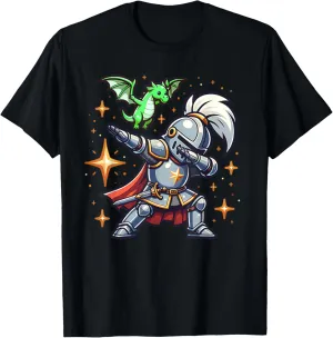 Ren Faire Dabbing Medieval Knight Dragon Funny Renaissance T-Shirt