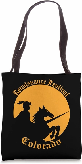 Renaissance Festival Colorado Knight & Horse Tote Bag