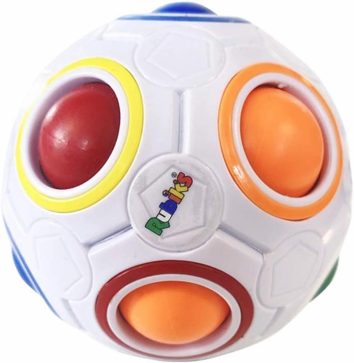 Rubiks Cube Rainbow Ball Color Matching Puzzle | White